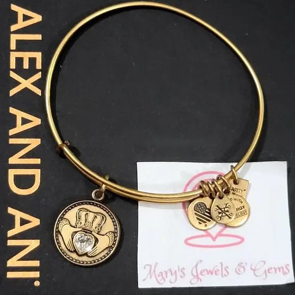 Alex and Ani Jewelry Alex And Ani Crystal Claddagh Charm